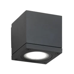 LCD Væglamper > Udendørs væglampe 5161, sort, aluminium, glas, 1 x GU10