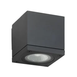 LCD Væglamper > Udendørs væglampe 5161, sort, aluminium, glas, 1 x GU10