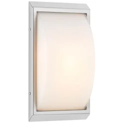 Væglampe Med Sensor ^ LCD Udendørs væglampe 052, stål, glas, bevægelsessensor