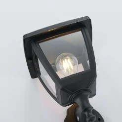 Væglampe Med Sensor|Væglamper ^ Lindby Udendørs væglanterne Acelya med bevægelsessensor
