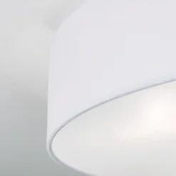 ORION Loftlamper > Ufo loftlampe med linnedskærm, hvid