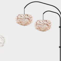 UMAGE Bordlamper > Eos medium bordlampe rød/børstet messing