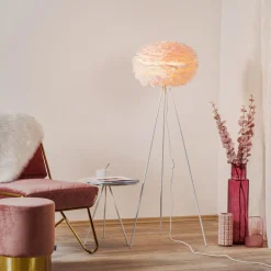 Gulvlamper ^ UMAGE Eos Medium gulvlampe rosa, hvid trefod