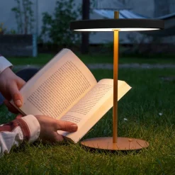 UMAGE Bordlamper > LED-bordlampe Asteria Move sort/messing 31 cm