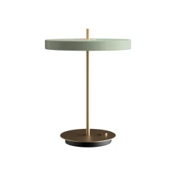 Arbejdsrum/Kontor ^ UMAGE LED-bordlampe Asteria Table, USB, lysegrøn/messing