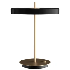 Arbejdsrum/Kontor ^ UMAGE LED-bordlampe Asteria Table, USB, sort/messing