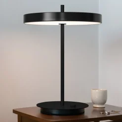 Arbejdsrum/Kontor ^ UMAGE LED-bordlampe Asteria Table, USB, sort/sort