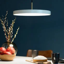 UMAGE Pendellamper|Pendellamper > LED-hængelampe Asteria Mini, perlehvid/messing, Ø 31 cm