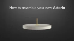 UMAGE Pendellamper > LED-hængelampe Asteria Mini mørkegrøn/messing Ø 31 cm