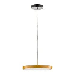 Pendellamper ^ UMAGE LED-hængelampe Asteria Medium, gul/messing, Ø 43 cm