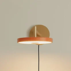 UMAGE Væglamper > LED-væglampe Asteria Short, orange, 25 cm, stik