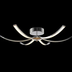 Domiluce Loftlamper|Loftlamper > Umbra LED-loftlampe, 6 lyskilder, 91 cm, krom
