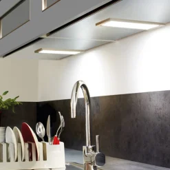 Underskabsbelysning ^ Hera Underskabsbelysning LED Sky stål 4.000K