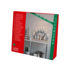 Dekorationsbelysning|Julepynt ^ Konstsmide Christmas Vandrer i Skoven LED-adventsstage med dyr, træ
