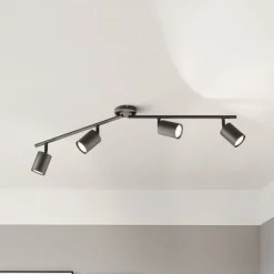 FISCHER & HONSEL Loftlamper|Loftlamper > Vano LED-loftspot, sort, 4 lyskilder