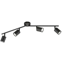 FISCHER & HONSEL Loftlamper|Loftlamper > Vano LED-loftspot, sort, 4 lyskilder