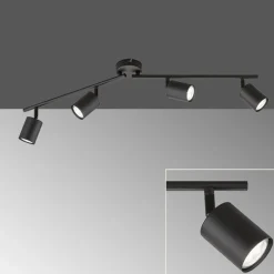 FISCHER & HONSEL Loftlamper|Loftlamper > Vano LED-loftspot, sort, 4 lyskilder