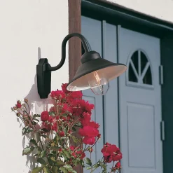Væglamper ^ Konstsmide Vega udendørs væglampe, bredde 29,5 cm, sort