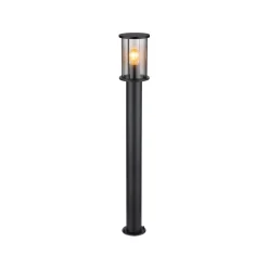 Globo Gadebelysning > Vejlampe Gracey, højde 100 cm, sort, stål, IP54
