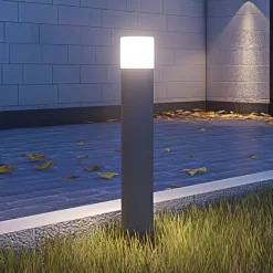 G & L Handels GmbH Gadebelysning > Vejlampe 400140004, højde 60 cm, antracit, aluminium