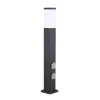 G & L Handels GmbH Gadebelysning > Vejlampe 400166140, højde 80 cm, V2A, antracit, 2 udtag