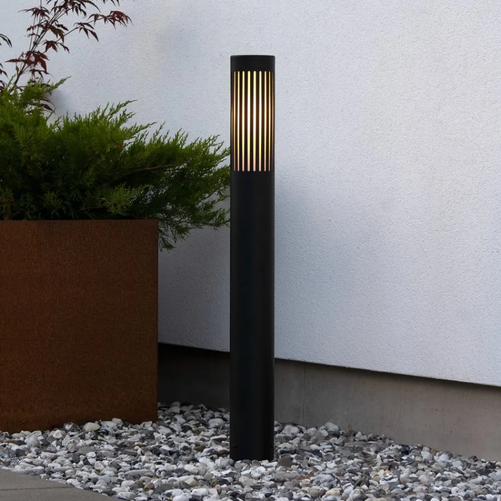 Konstsmide Gadebelysning > Vejlampe Pistoia, sort, højde 95 cm, metal, IP54