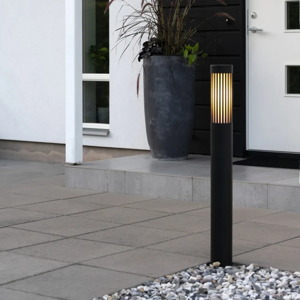 Konstsmide Gadebelysning > Vejlampe Pistoia, sort, højde 95 cm, metal, IP54