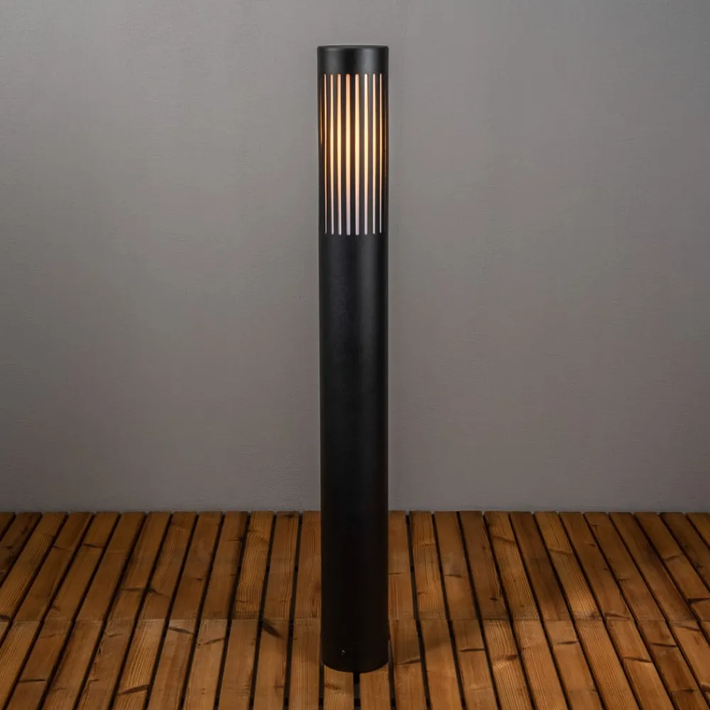 Konstsmide Gadebelysning > Vejlampe Pistoia, sort, højde 95 cm, metal, IP54