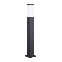 Gadebelysning ^ G & L Handels GmbH Vejlampe 400166142, V2A, sensor, antracit, 2 udtag