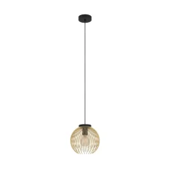 Pendellamper ^ EGLO Venezuela pendel, sort/guld, 1-lys