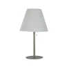 Searchlight Dekorationsbelysning|Solcellelamper > Venice I LED-bordlampe, IP44, hvid/sølv