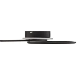 Loftlamper ^ Reality Leuchten Venida LED-loftlampe i ring-design, sort