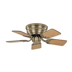 Loftventilatorer ^ CasaFan Ventilator Classic Flat III messing antik Ø 75 cm