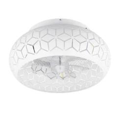 Reality Leuchten Loftventilatorer > Ventilator med lys Bidar, hvid, DC, støjsvag, 50 cm, fjernbetjening