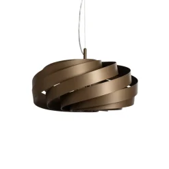 Pendellamper ^ Euluna Vento hængelampe, kaffebrun, Ø 50 cm