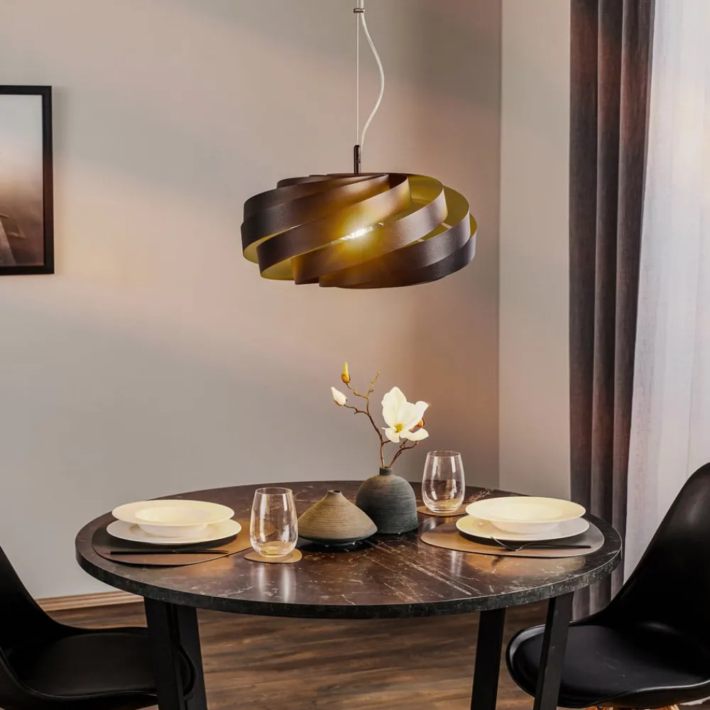 Domiluce Gang|Pendellamper > Vento hængelampe, sort, Ø 50 cm, metal, E27