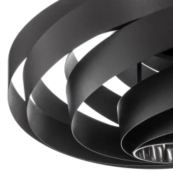 Domiluce Gang|Pendellamper > Vento hængelampe, sort, Ø 50 cm, metal, E27