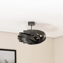 Loftlamper|Loftlamper ^ Euluna Vento loftlampe, antracit, Ø 50 cm