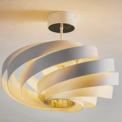 Euluna Gang|Loftlamper > Vento loftlampe, hvid, metal, Ø 50 cm