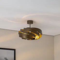 Euluna Gang|Loftlamper > Vento loftlampe, kaffebrun, Ø 50 cm