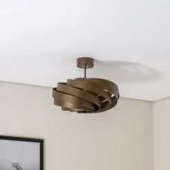 Euluna Gang|Loftlamper > Vento loftlampe, kaffebrun, Ø 50 cm