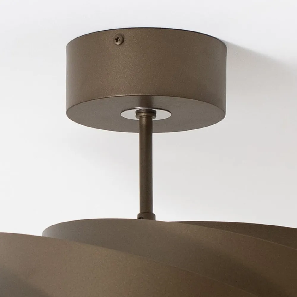 Euluna Gang|Loftlamper > Vento loftlampe, kaffebrun, Ø 50 cm