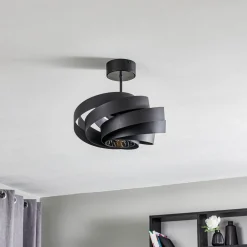 Domiluce Gang|Loftlamper > Vento loftlampe, sort, Ø 40 cm, metal, E27