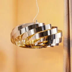 Domiluce Pendellamper > Vento-pendel, krom-nikkelfarvet, Ø 60 cm, metal