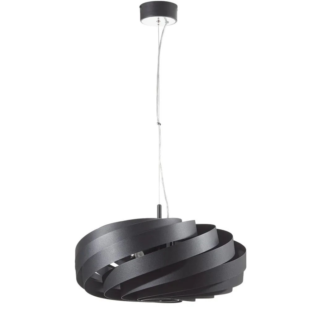 Pendellamper|Gang ^ Domiluce Vento-pendel, sort, Ø 60 cm, metal, E27