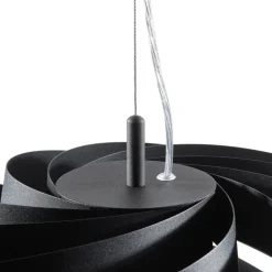 Pendellamper|Gang ^ Domiluce Vento-pendel, sort, Ø 60 cm, metal, E27
