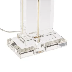Bordlamper ^ ORION Veronique bordlampe, bred fod, creme/guld