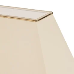 Bordlamper ^ ORION Veronique bordlampe, bred fod, creme/guld