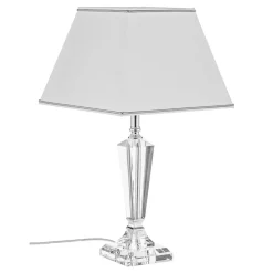 Bordlamper ^ ORION Veronique bordlampe, smal fod, hvid/krom