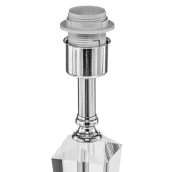Bordlamper ^ ORION Veronique bordlampe, smal fod, hvid/krom